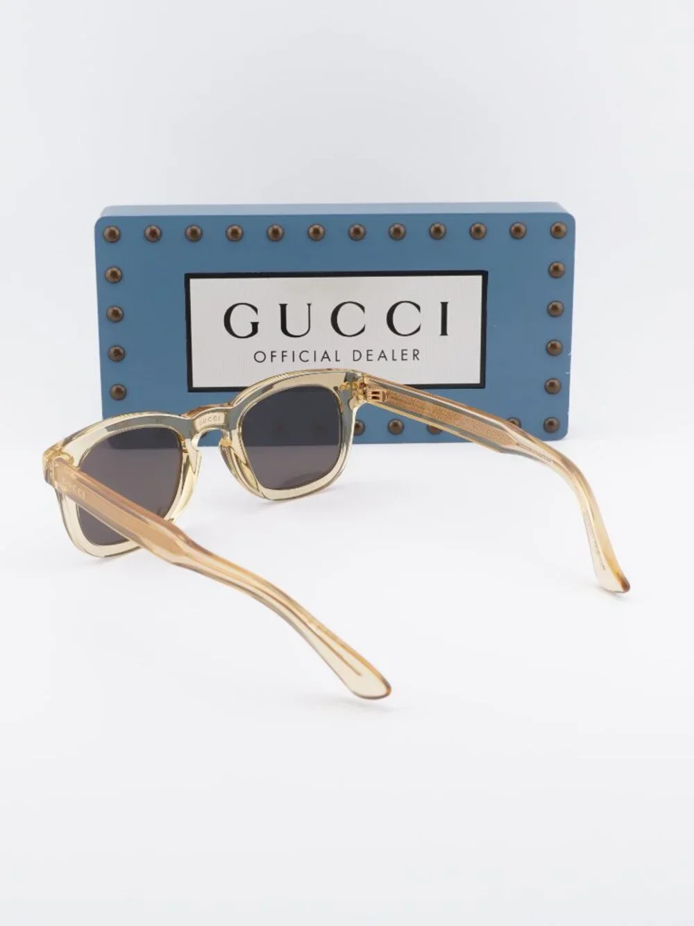 Gucci GG0182S 006 Square Sunglasses - Brown / Grey